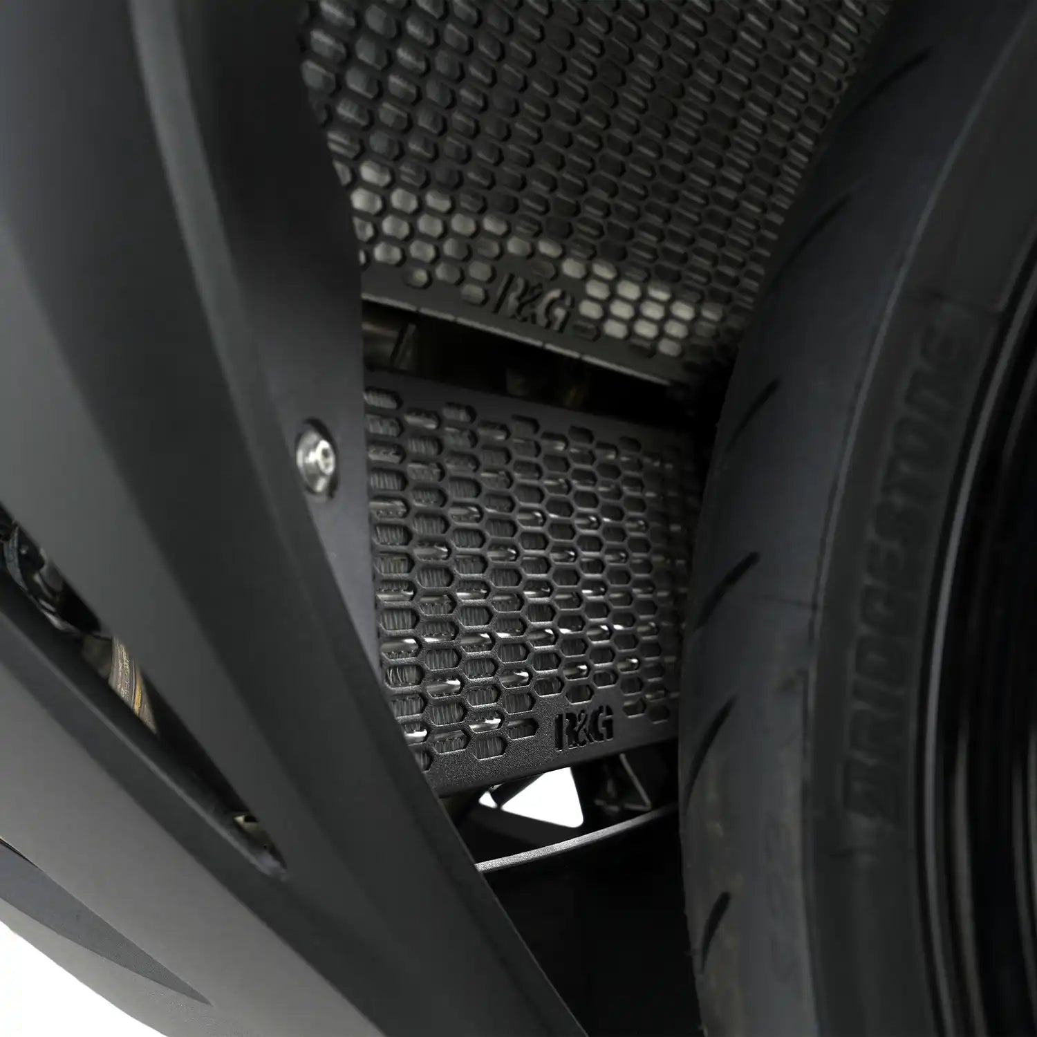 Motorcycle oil cooler guard black for bmw S/M 1000 series 19+