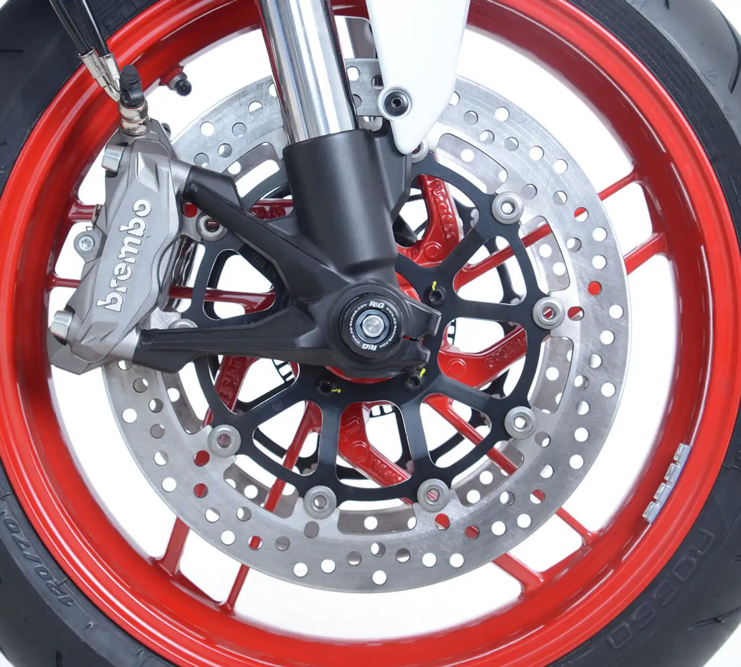 Motorcycle fork protectors black for variable ducati models