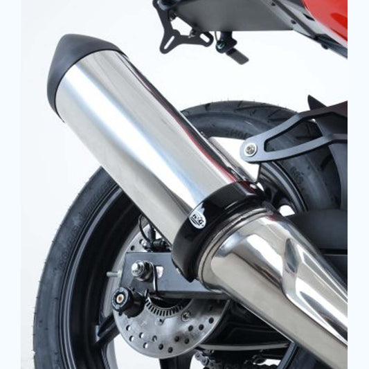 Motorcycle exhaust protector 4.5" - 5.5" black