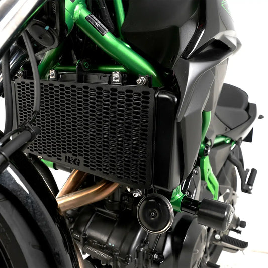 Motorcycle radiator guard black for kawasaki ninja/z 650 17+