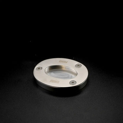 Motorcycle side stand protector / extender silver for kawasaki versys 650 / ZH2