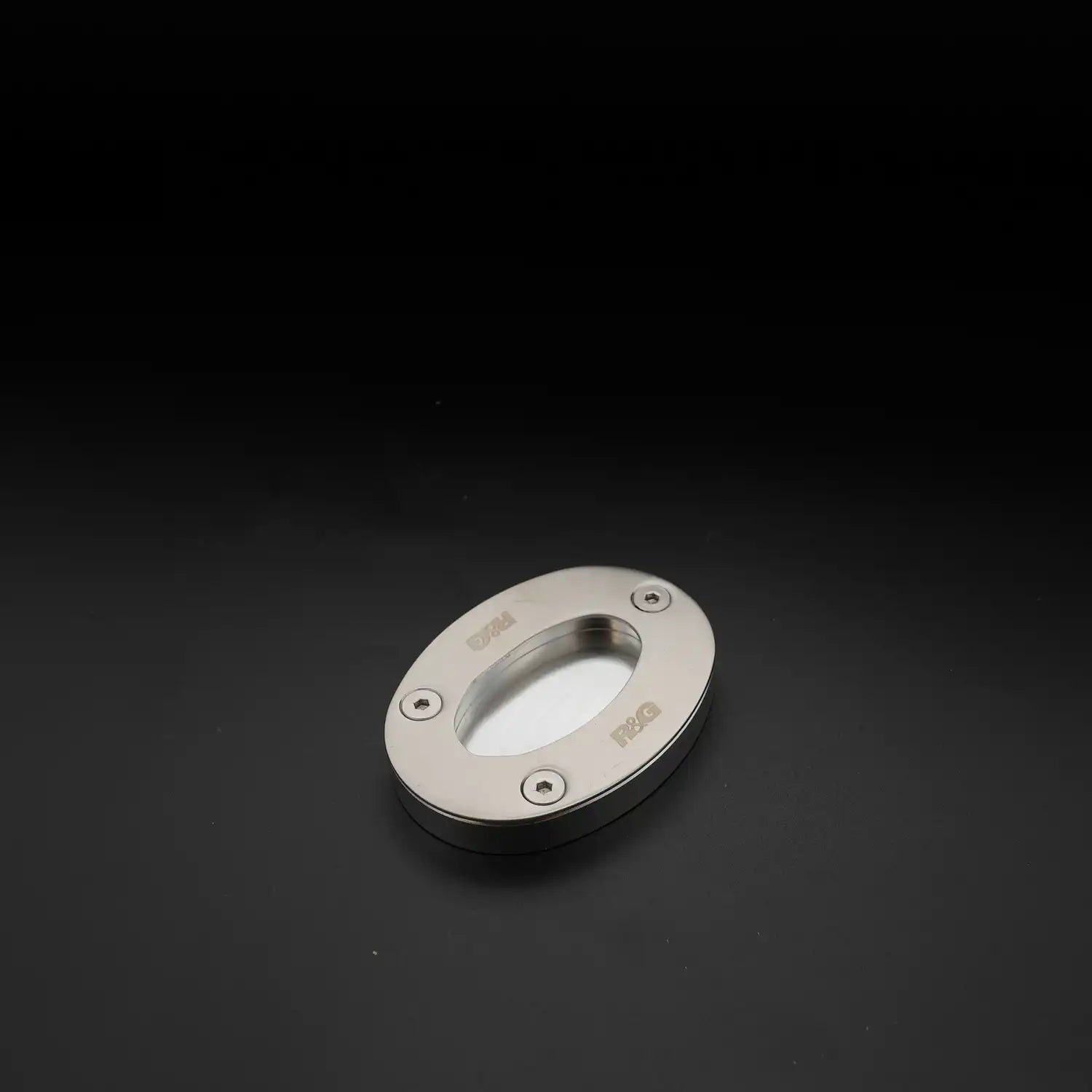 Motorcycle side stand protector / extender silver for kawasaki versys 650 / ZH2