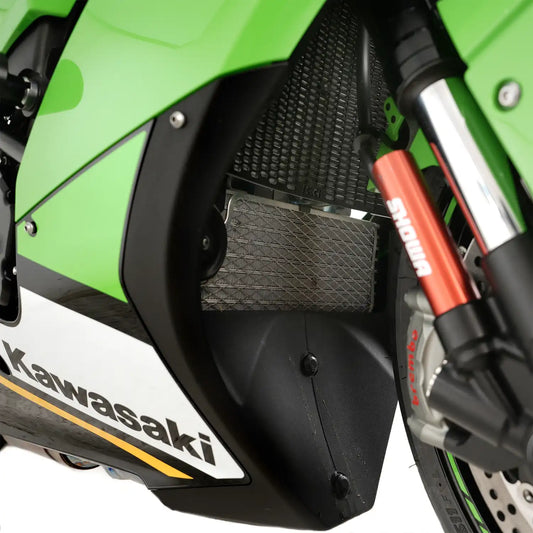 Motorcycle radiator guard black for kawasaki zx10r 21+ 