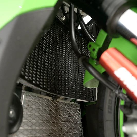 Motorcycle radiator guard black for kawasaki zx10r 21+ 