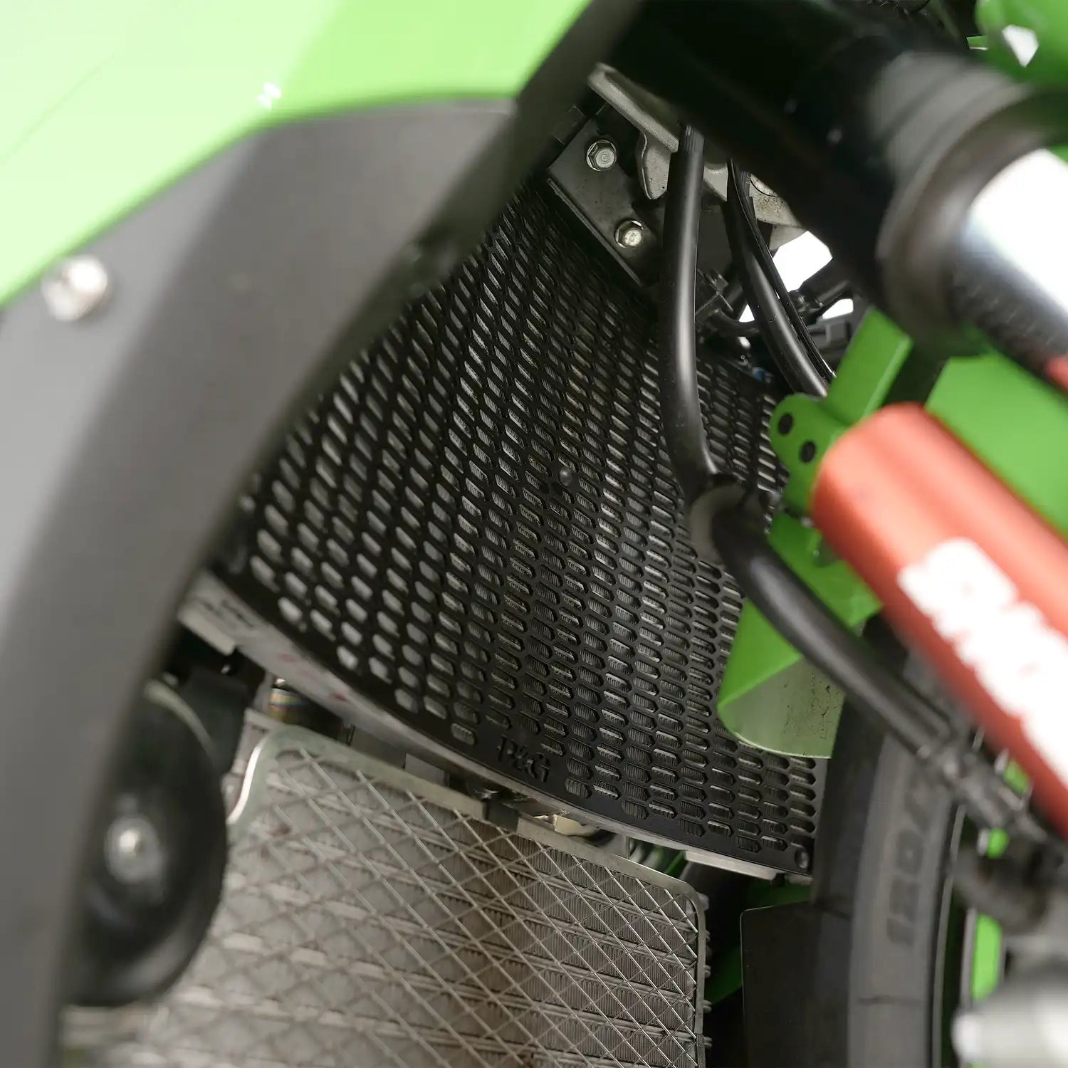 Motorcycle radiator guard black for kawasaki zx10r 21+ 