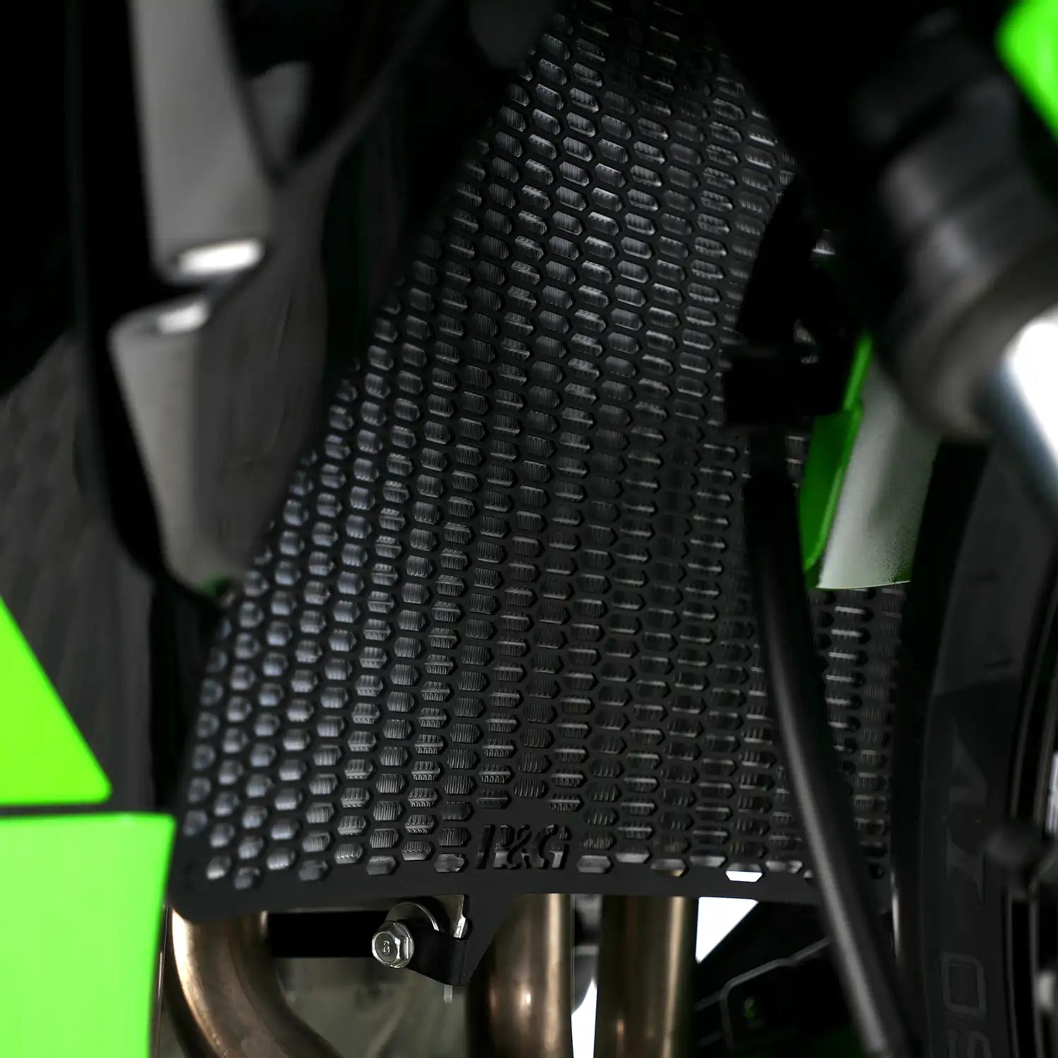 Motorcycle radiator guard black for kawasaki zx6r 19+ 
