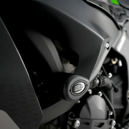 Motorcycle crash protector / frame slider black non drill for kawasaki zx6r 24+