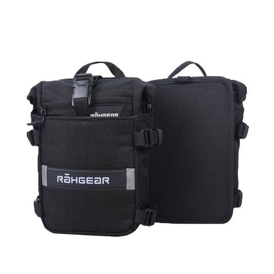 Motorcycle crash-guard mounting bags black 12L 