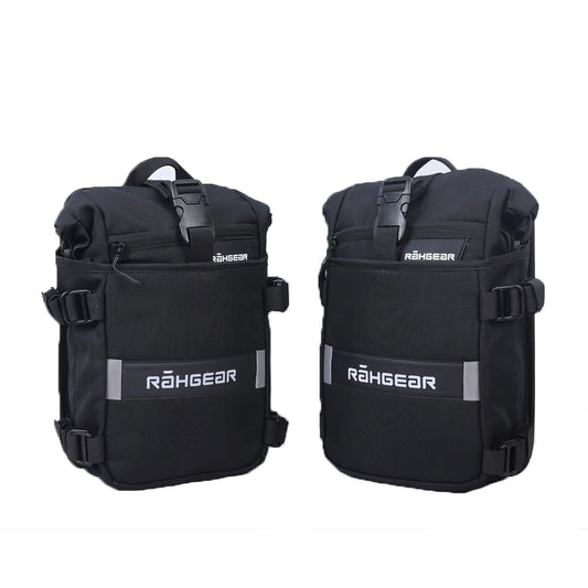 Motorcycle crash-guard mounting bags black 12L 