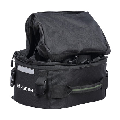 Motorcycle 10-40L black tail bag backpack convertible