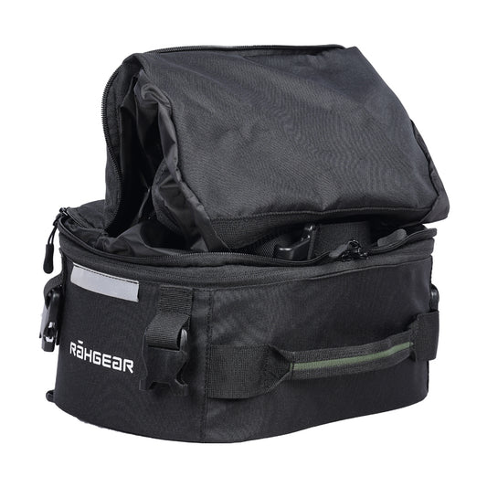 Motorcycle 10-40L black tail bag backpack convertible