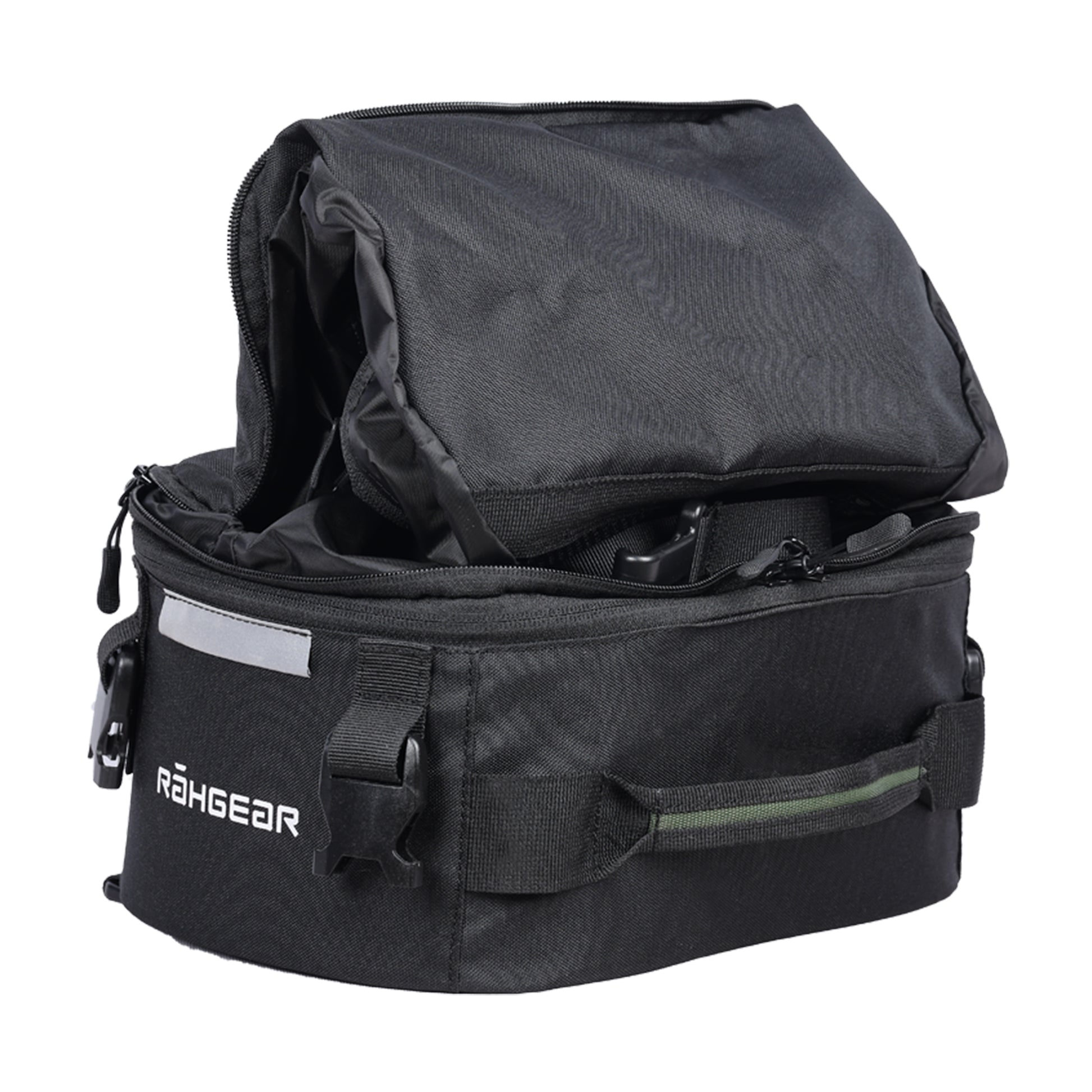 Motorcycle 10-40L black tail bag backpack convertible