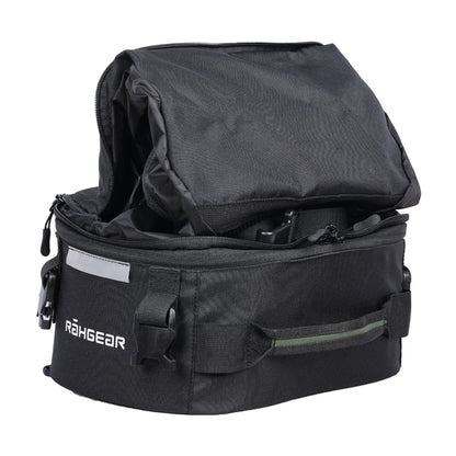 Motorcycle 10-40L black tail bag backpack convertible