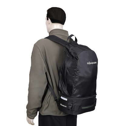 Motorcycle 10-40L black tail bag backpack convertible