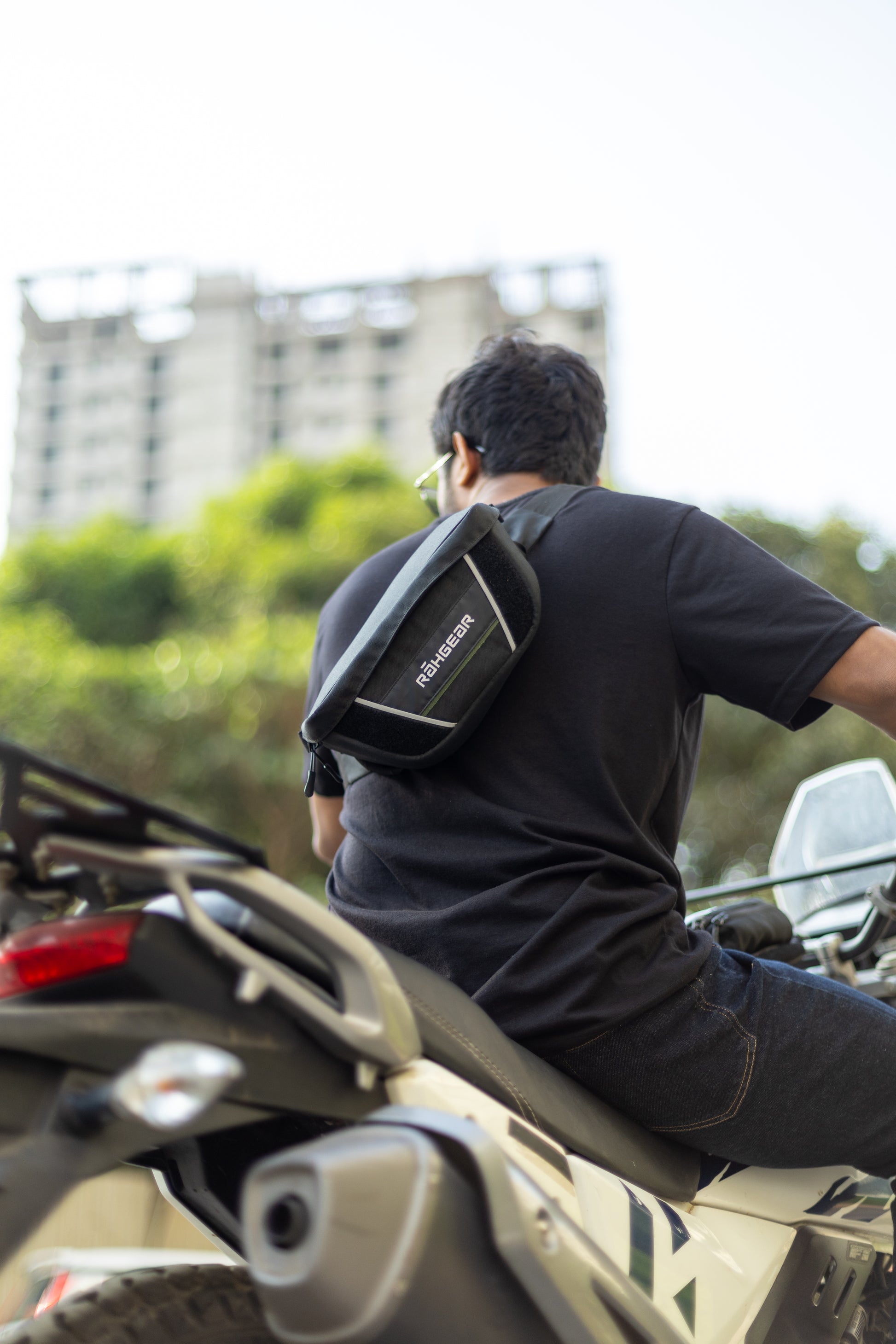 Motorcycle 2L black handlebar / waist bag 