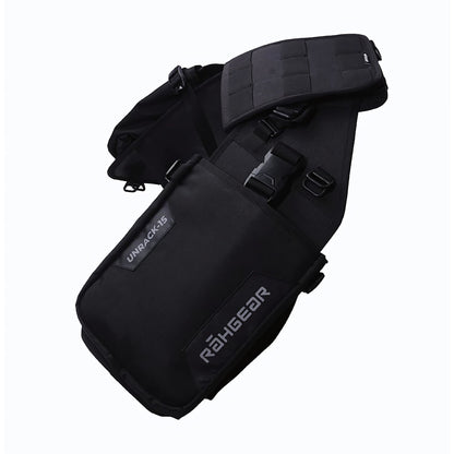 Motorcycle rackless saddle bags 15L black waterproof 