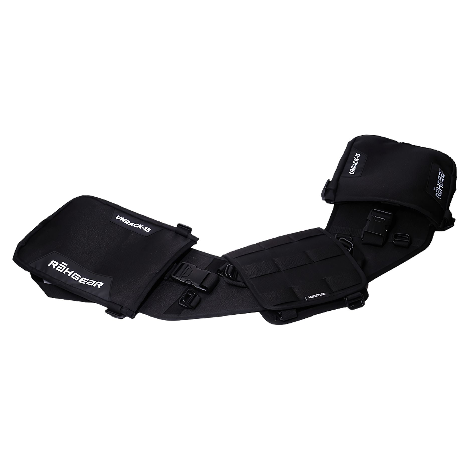 Motorcycle rackless saddle bags 15L black waterproof 