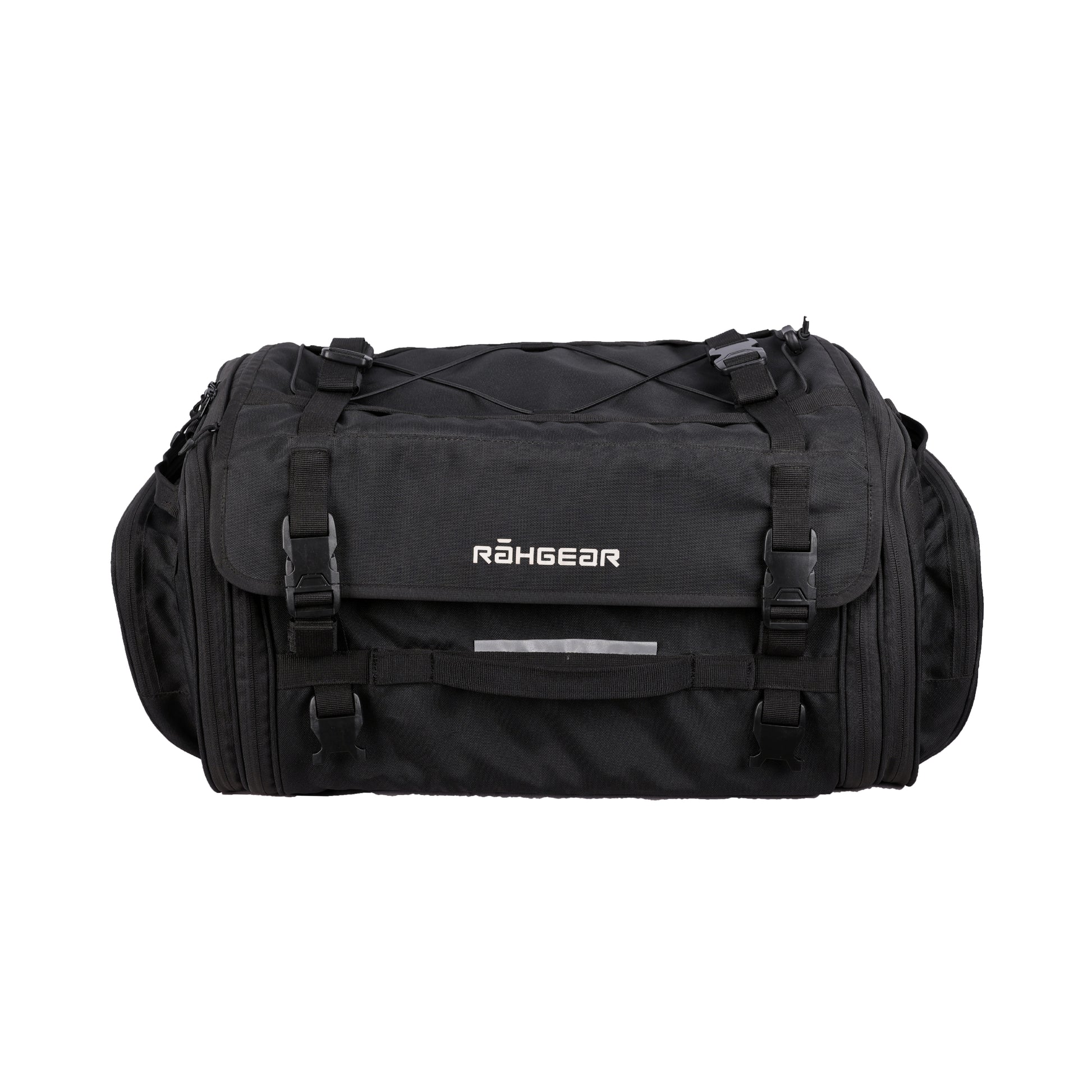 Motorcycle 60L expandable black tail bag waterproof