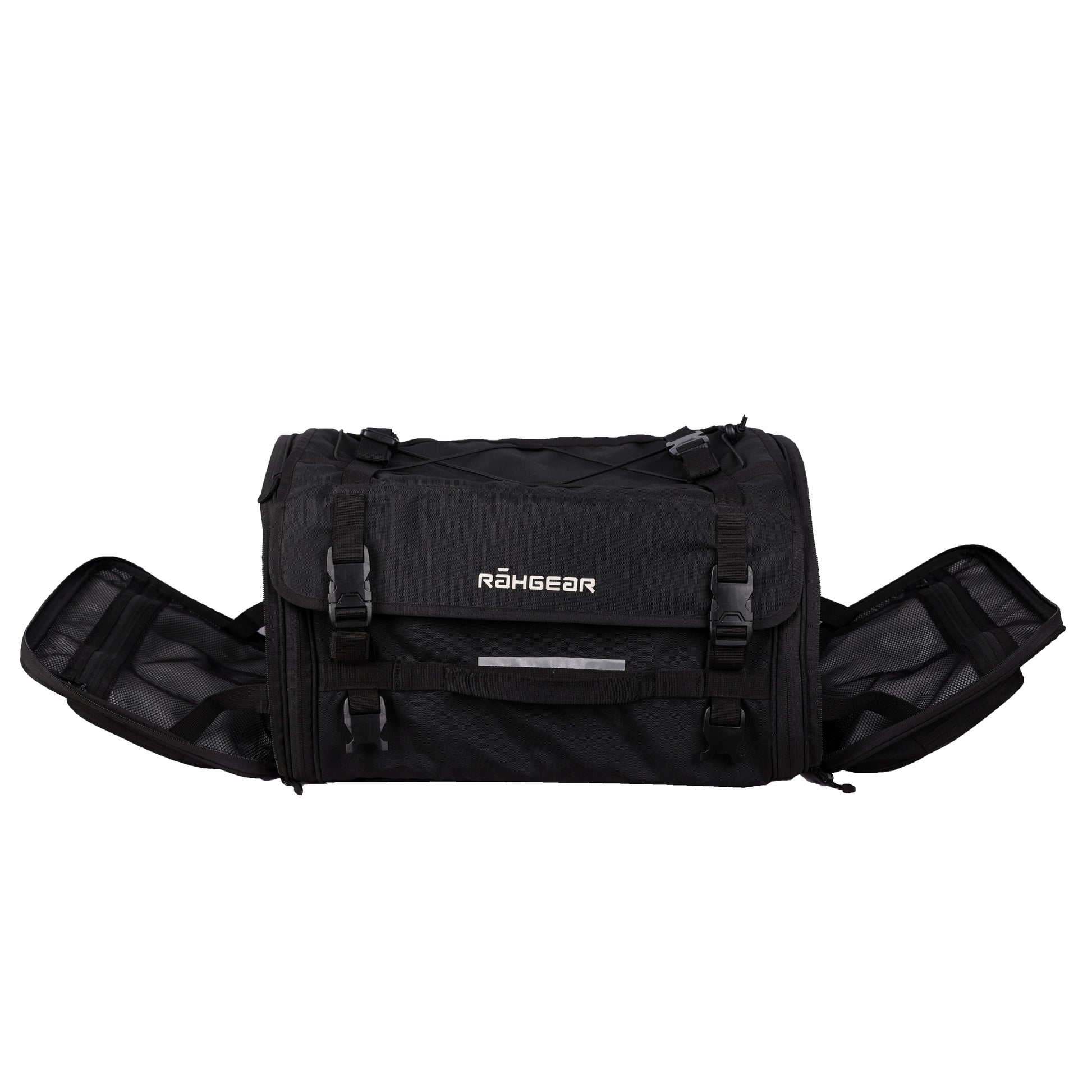 Motorcycle 60L expandable black tail bag waterproof