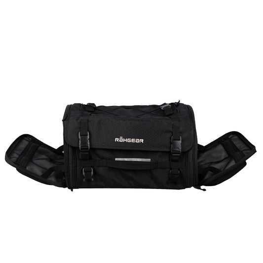 Motorcycle 60L expandable black tail bag waterproof