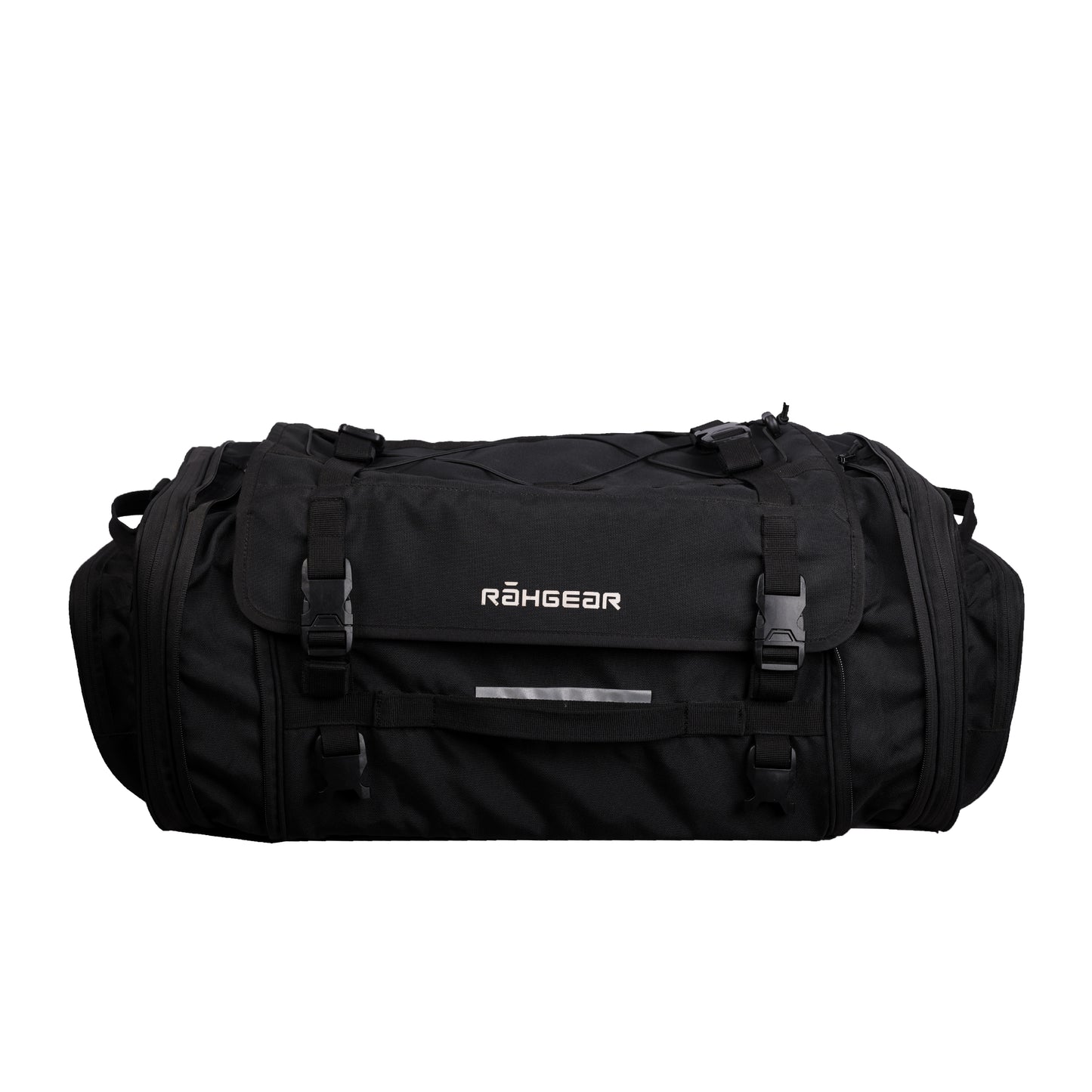 Motorcycle 60L expandable black tail bag waterproof