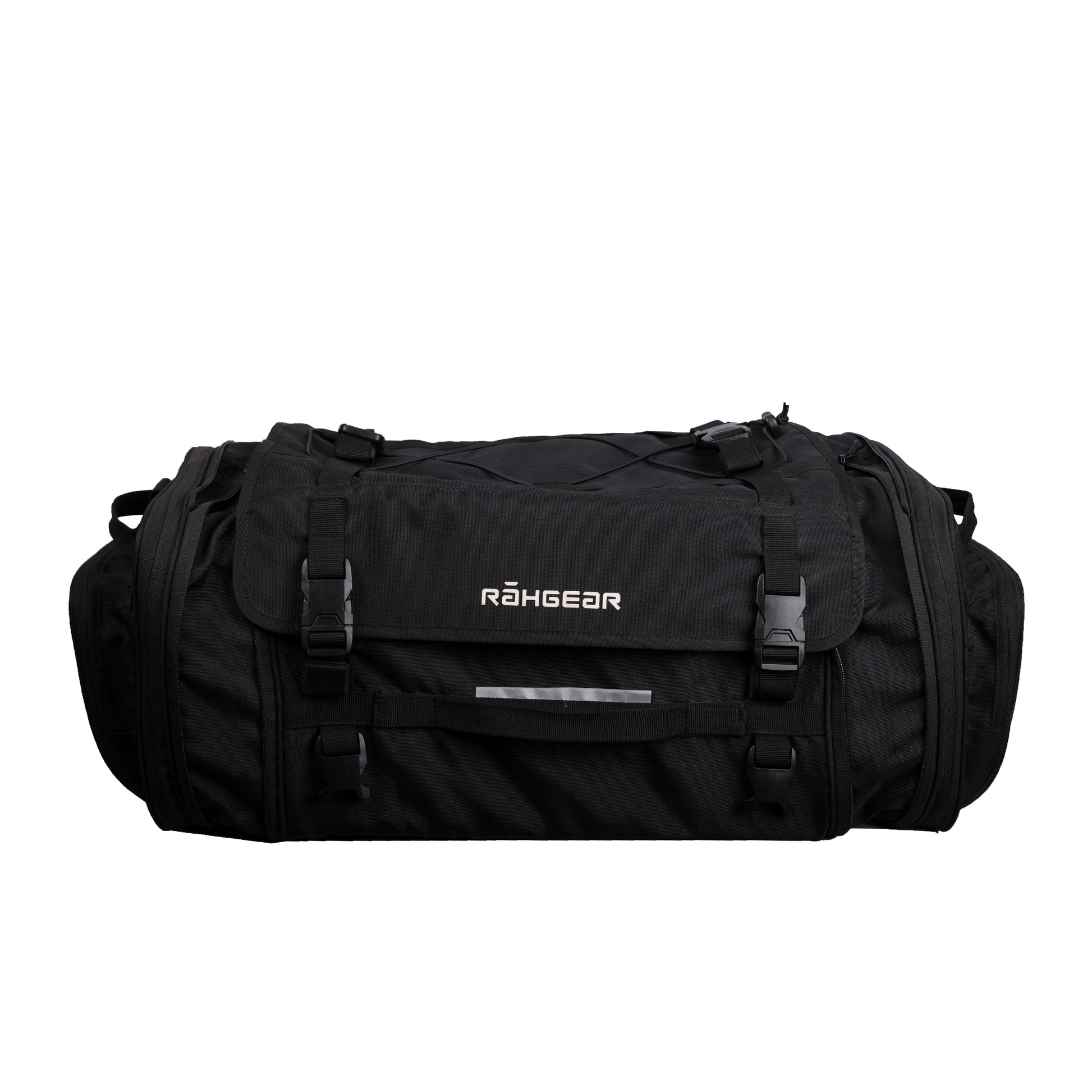 Motorcycle 60L expandable black tail bag waterproof