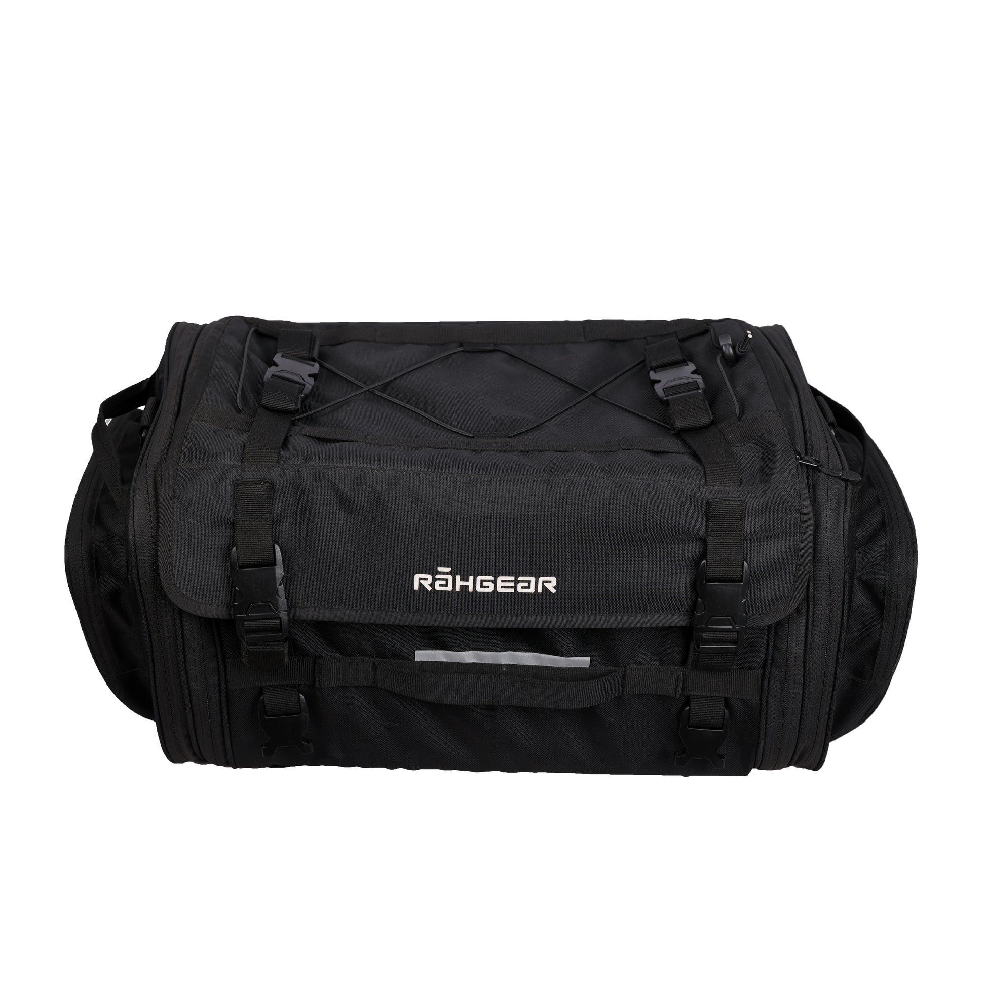 Motorcycle 60L expandable black tail bag waterproof