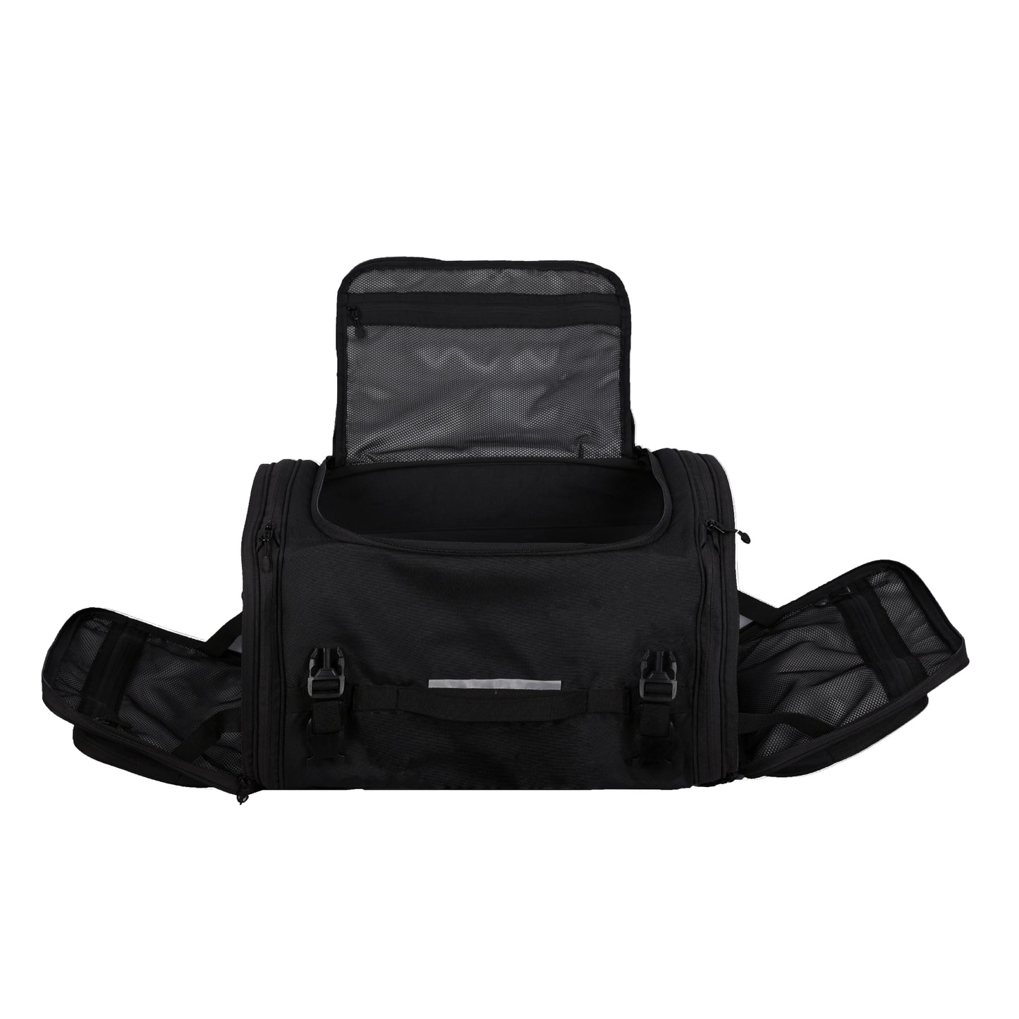 Motorcycle 60L expandable black tail bag waterproof