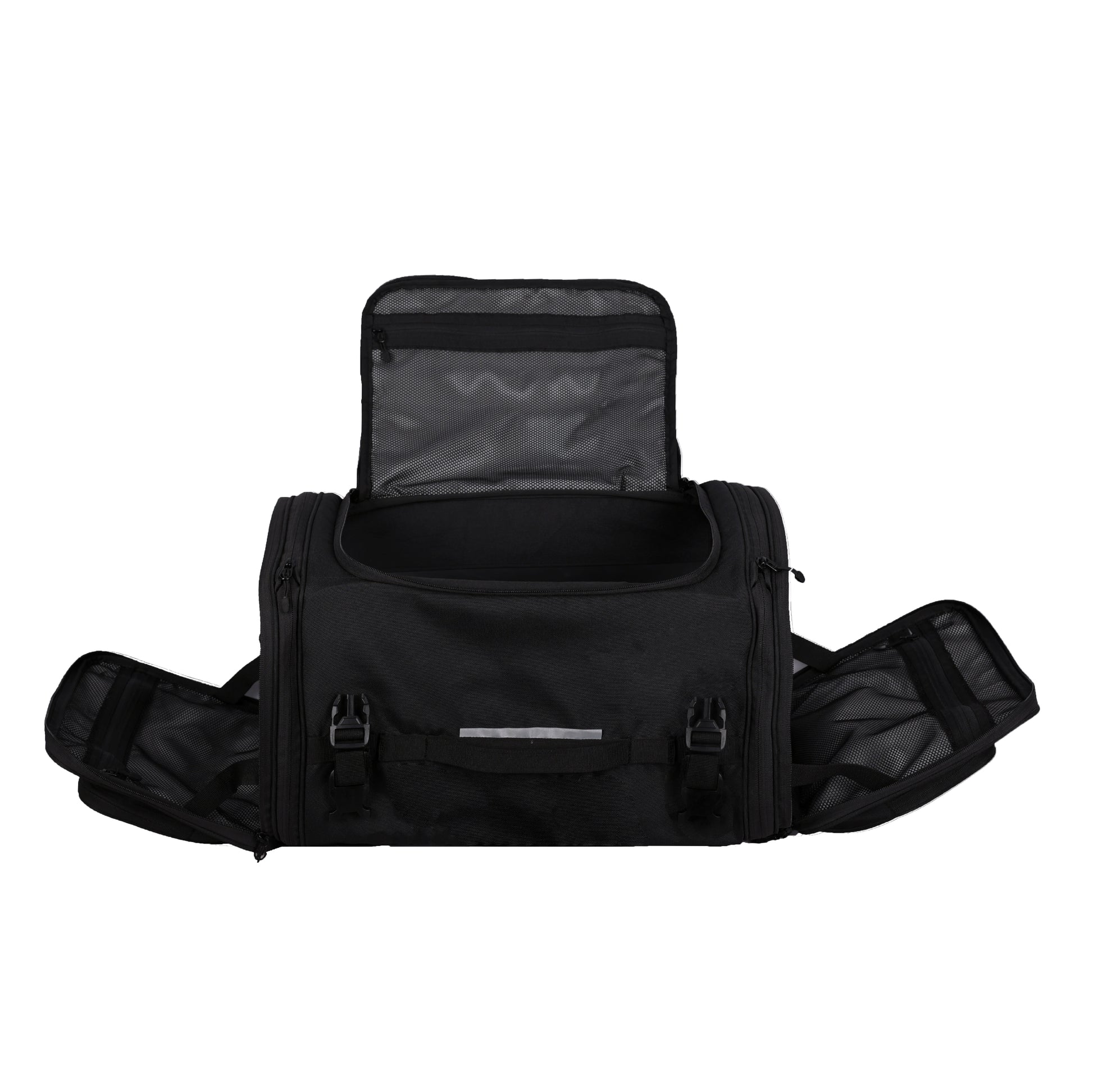 Motorcycle 60L expandable black tail bag waterproof