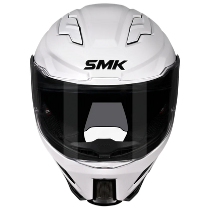 Motorcycle gloss white full face helmet  sun visor pinlock ready 