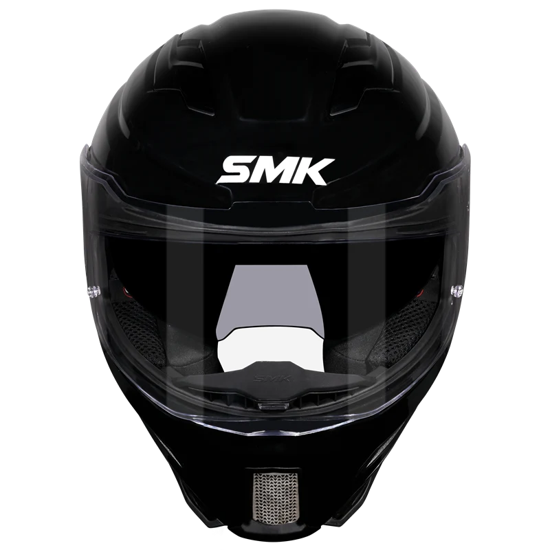 Motorcycle gloss black full face helmet  sun visor pinlock ready 
