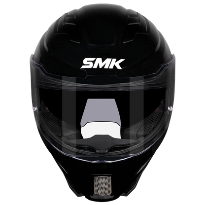 Motorcycle gloss black full face helmet  sun visor pinlock ready 