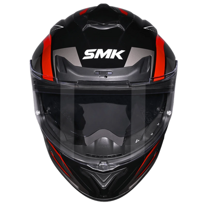 Motorcycle full face pinlock ready sun visor incl. helmet black grey red