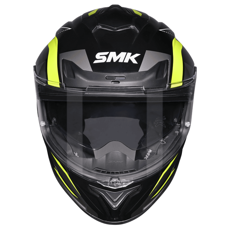 Motorcycle full face pinlock ready sun visor incl. helmet black grey yellow 