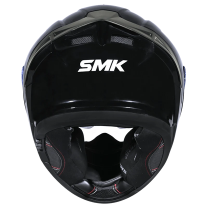 Motorcycle full face helmet solid gloss black pinlock 30 dual visor