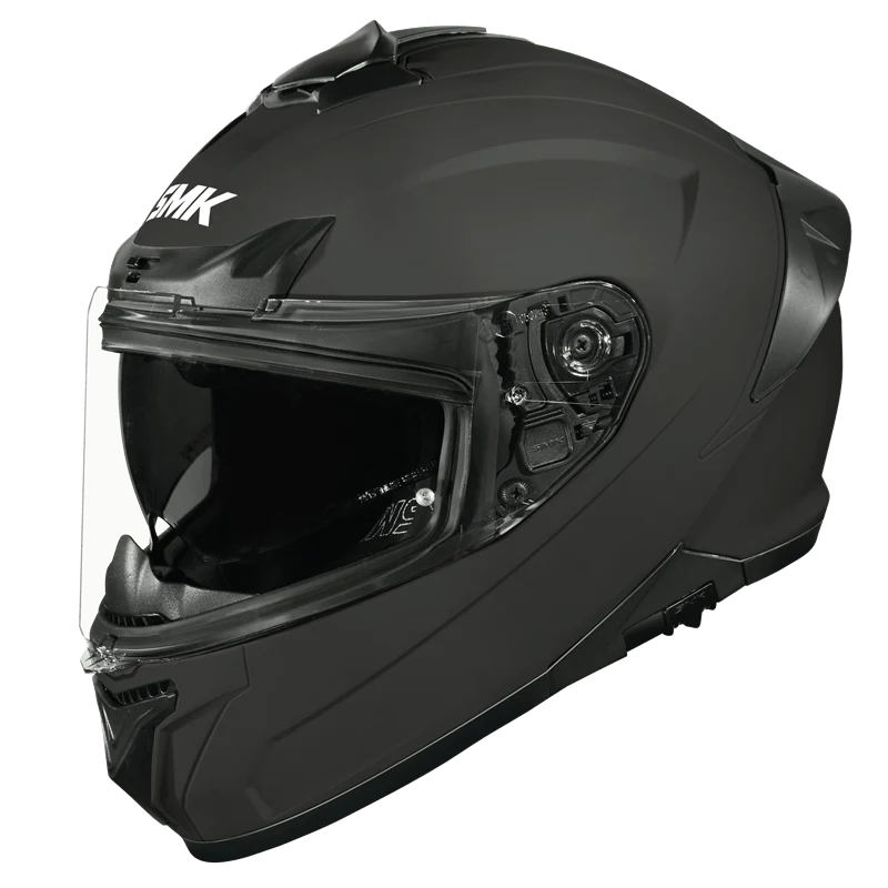 Motorcycle full face helmet Matt black pinlock 30 dual visor