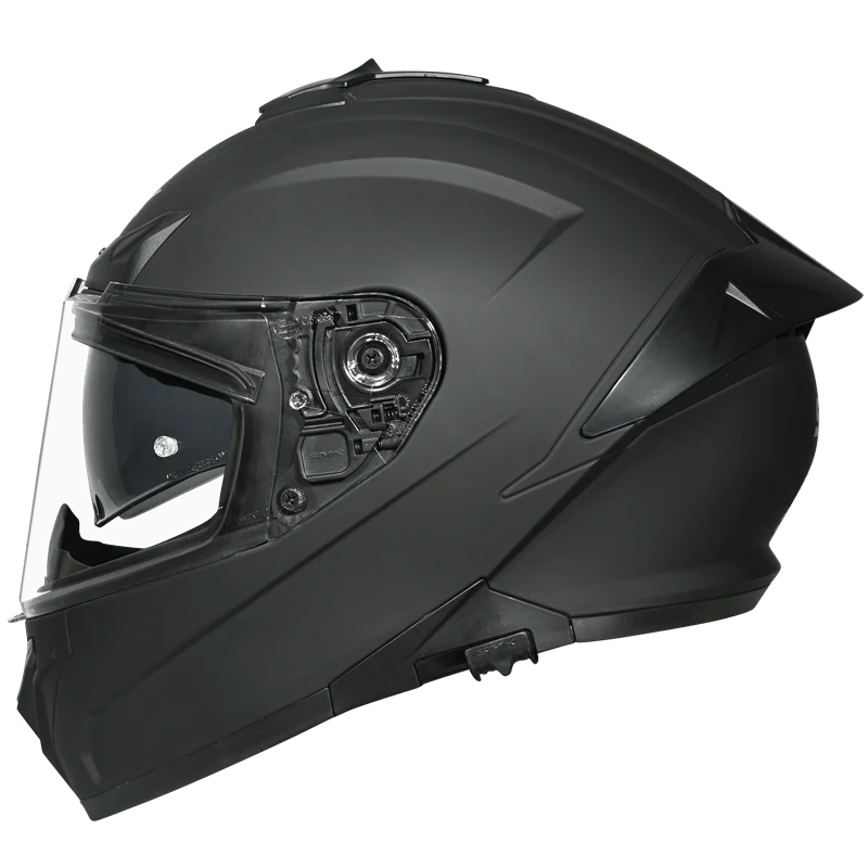 Motorcycle full face helmet Matt black pinlock 30 dual visor