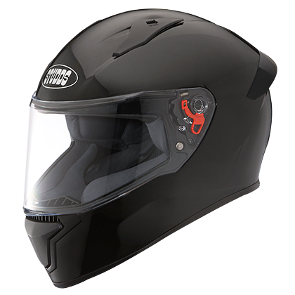 Motorcycle full face gloss black helmet 