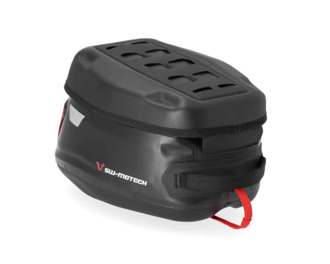 Motorcycle mini black tank bag 6L waterproof - easy lock