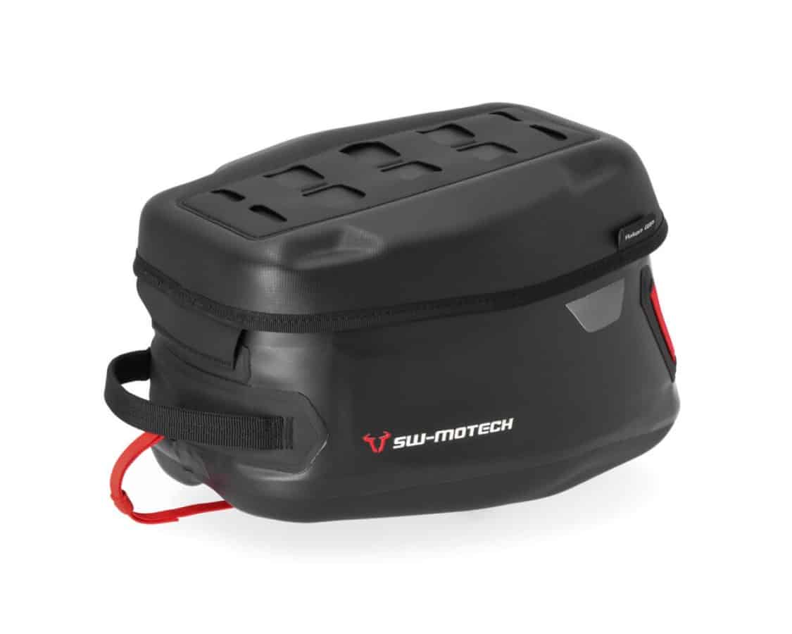 Motorcycle mini black tank bag 6L waterproof - easy lock