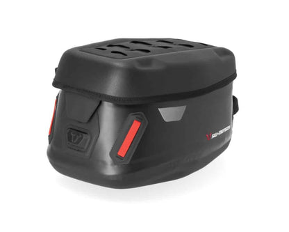 Motorcycle mini black tank bag 6L waterproof - easy lock