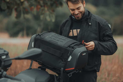 Motorcycle 32-42L waterproof tail bag black
