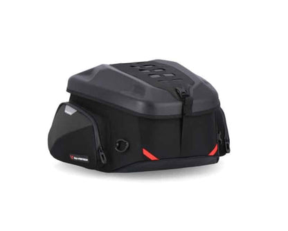 Motorcycle tail bag black waterproof 23-34L 