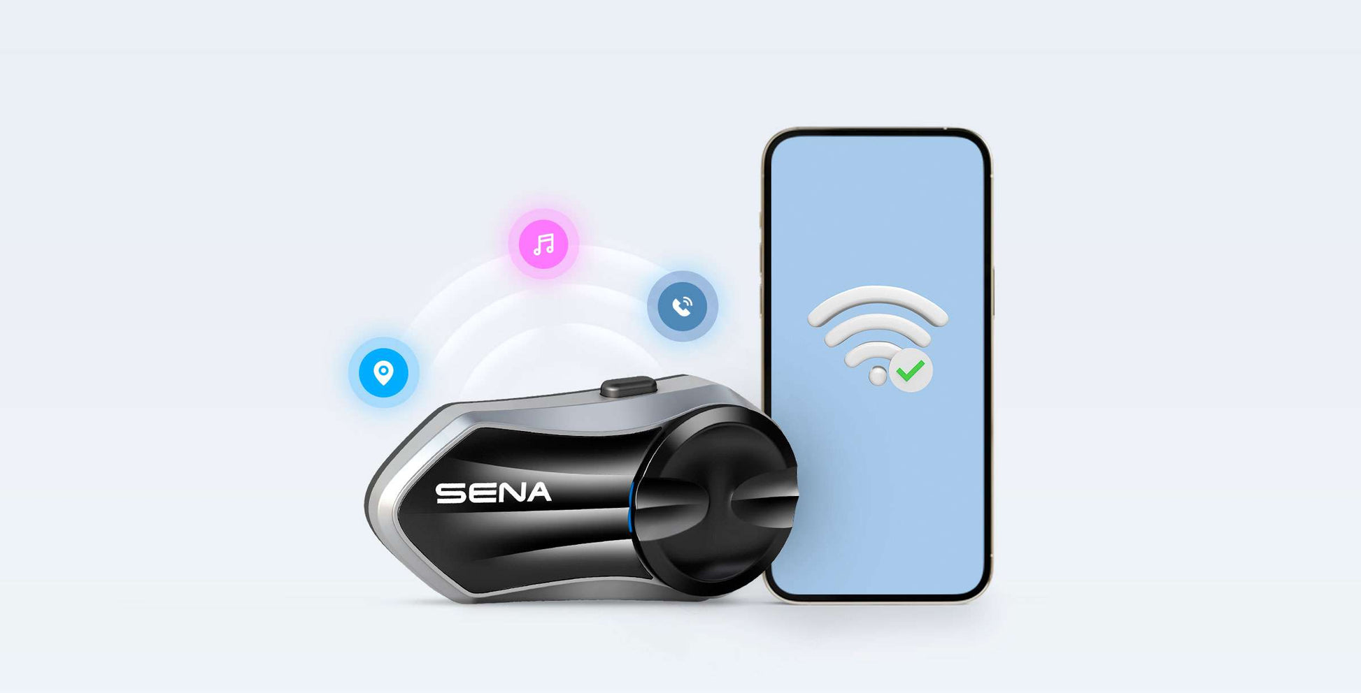 Motorcycle bluetooth communication system - various colour faceplates  connect