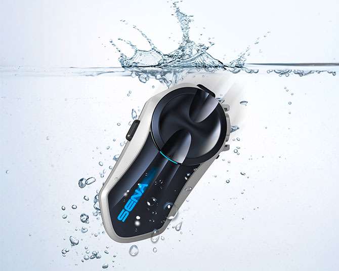 Motorcycle bluetooth communication system - various colour faceplates waterproof