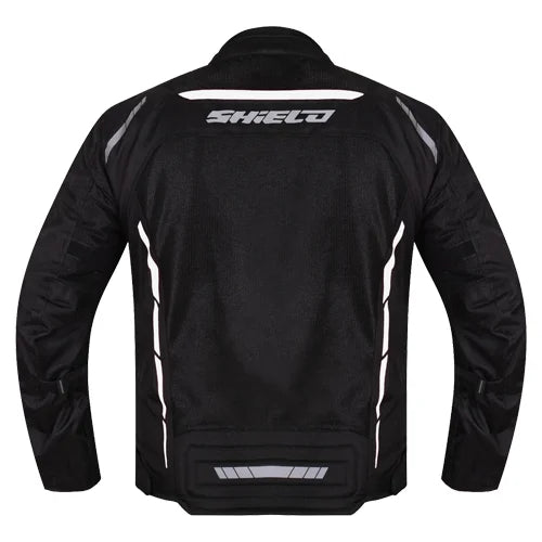 Shield GT Air Mesh  Level 2 Jacket (Black White) - Motogear Performance
