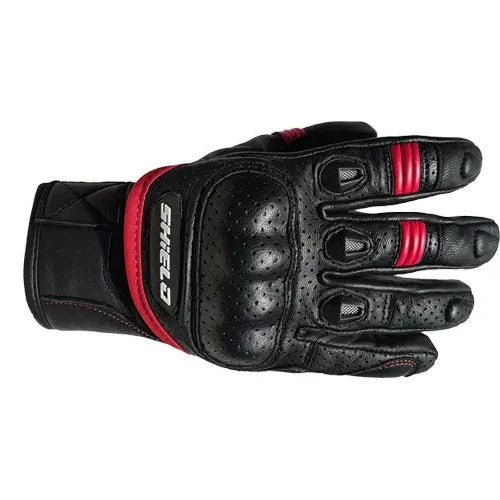 Shield FUR Gloves (Black Red)