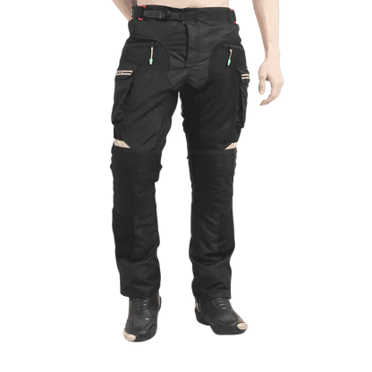 Motorcycle riding level 2 armoured mesh pant black
