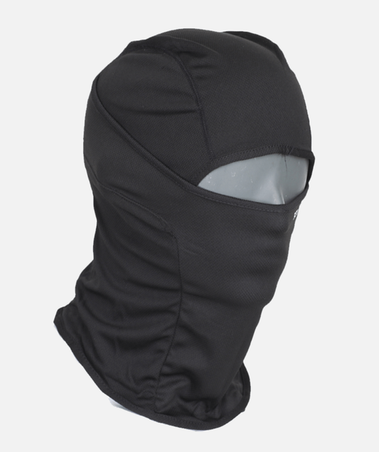 Balaclava black for motorcyclist to wear inside helmet and other purpose