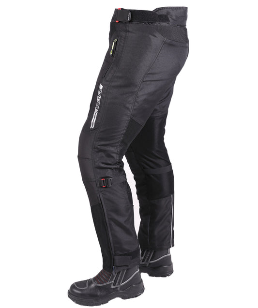 Motorcycle riding armoured mesh pant level 2 black